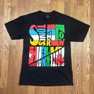 Vintage Y2K Stones Throw Records Hella International Band Rock T Shirt Mens M